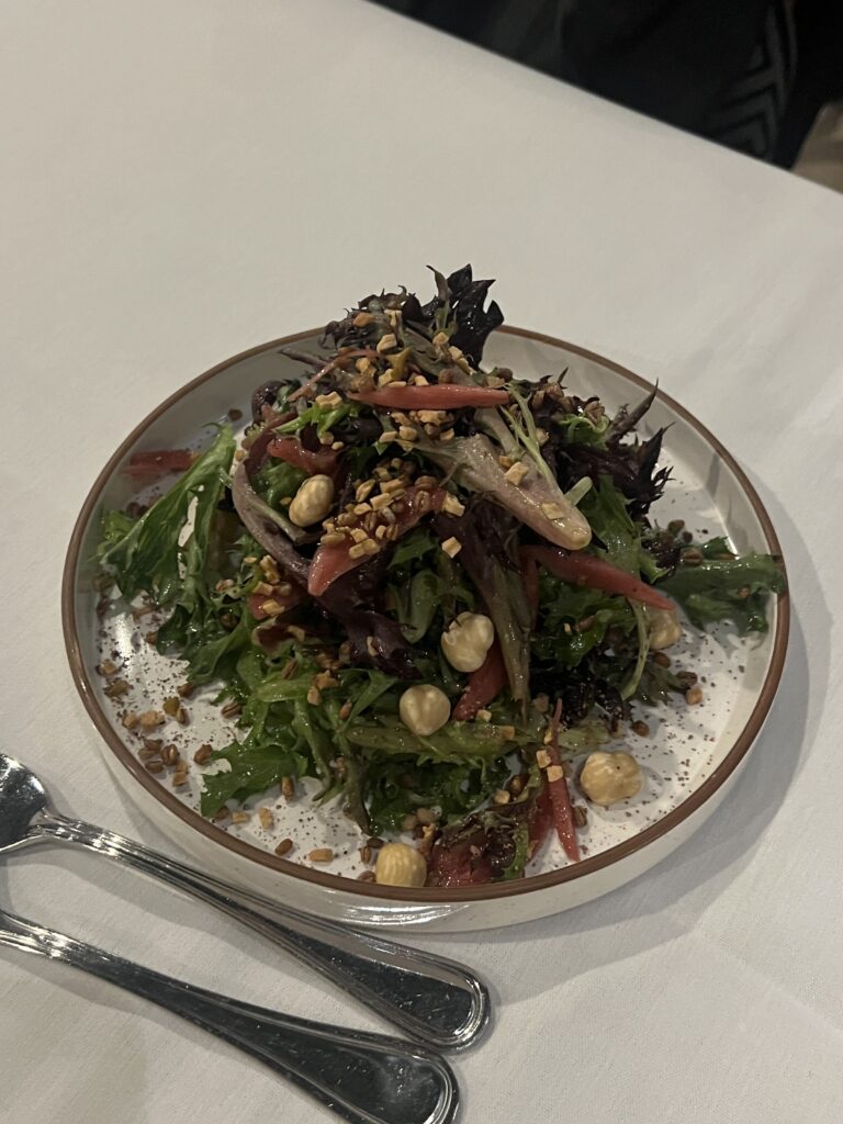 one plate of salad